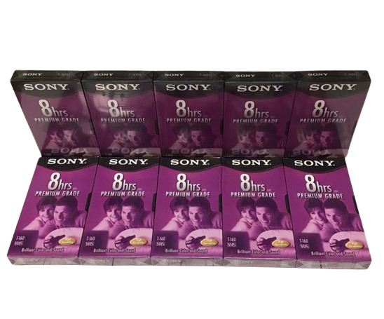 Sony T-160 8 HR VHS 10 Pack