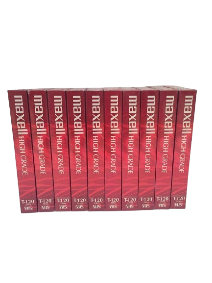 maxell T-120 6 HR VHS 10 Pack